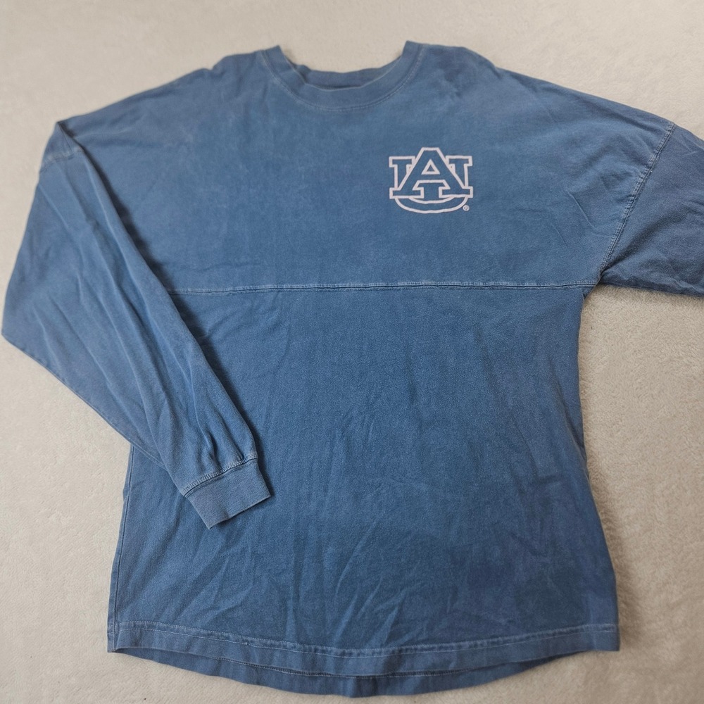 Venley Auburn Tigers War Eagle Spirit Jersey Mens Medium Blue Long Sleeve Shirt